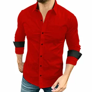 Camisa camisão masculina social slim fit manga comprida longa camisata esporte fino