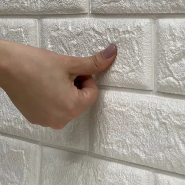 Kit 10 Peças Painel 3d Tijolo Alto Relevo Autocolante 70X15cm