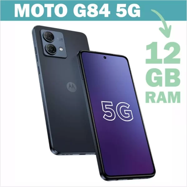 Smartphone Motorola Moto G84 5G 256GB Global 12GB Câmera Dupla 50Mp, Tela 6.5"