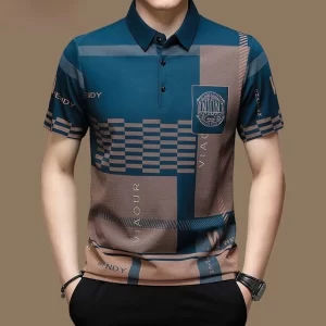 Tamanho Brazil) Summer beach casual sports short-sleeved POLO Camisa De Manga Curta Listrada retro Golfe De Negócios top