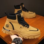 Botas Martin De Cano Alto , Roupas De Trabalho Estilo Britânico , Sapatos De Motocicleta Casuais Versáteis Da Moda , Ao Ar Livre