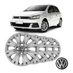 Jogo Calota Gol Bola G3 G4 G5 G7 Vw Aro 14 Emblema Resinado