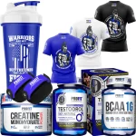 Testodrol 60 Tabletes + Creatina 90g + BCAA 60 Tabletes + Camiseta + Coqueteleira + Luva - Profit Laboratórios