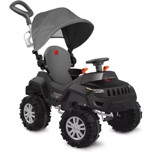 Superjipe Reclinável Com Capota Passeio & Pedal (Preto) - Bandeirante