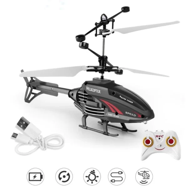 Drones Helicópteros Aeronaves Controladas Por Rádio , Controles Remotos De Canal Duplo , Brinquedos De Aprendizagem Para