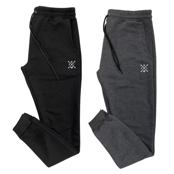Kit 2 Calças Jogger Masculina Moletom Moletinho Slim