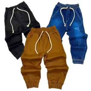 Kit Com 3 Calças Jogger Juvenil Masculino Infantil 4 ao 16 Jogguer Envio Imediato