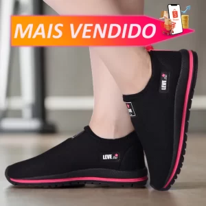Tenis Feminino Academia - Sapato Feminino Meia - Tênis meia Confortável Sem Cadarço Envio 24hrs