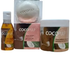 Kit 1 Creme Clarificante Cocopulp 300ml+1 Sabonete 100g+ 1 Óleo Clareador 50ml