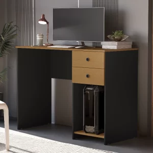 Escrivaninha Mesa para Computador Gamer 2 Gavetas e Suporte CPU Quarto Estudo Escritório Home Office