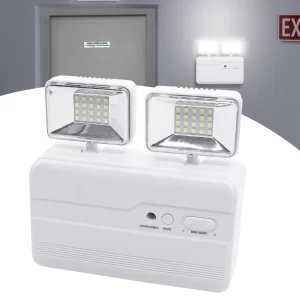 Luminária De Emergência Bivolt 2 Faróis 40leds Bateria Recarregável