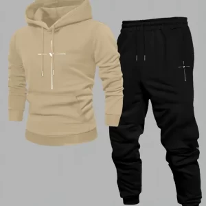 Moletom com Capuz Masculino 2025 Nova Primavera e Outono Cor Sólida Camisa de Chapéu para Meninos Top Americana Rua Alta Jaqueta de Outono Inverno