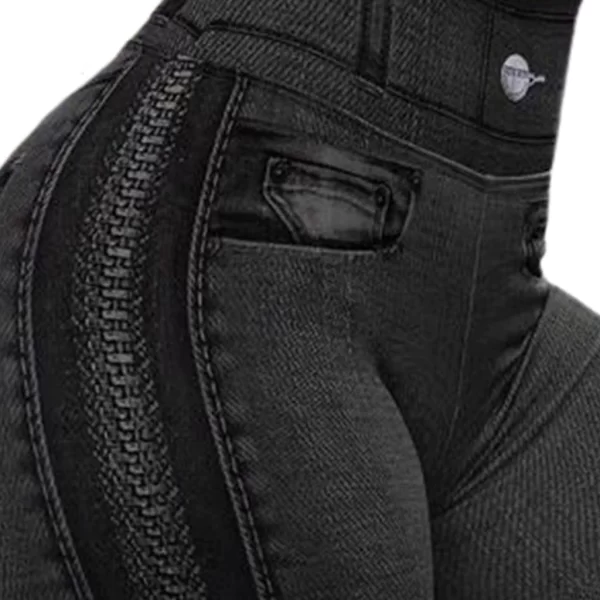Calça Legging Montaria Cirrê empina levanta bumbum Fitness Feminina Cirre e Suplex - Cintura alta