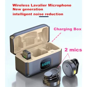 Mini microfone sem fio magnético sucção mic recording vídeo live noise reduction Para iPhone Android Tipo C Vlog Live