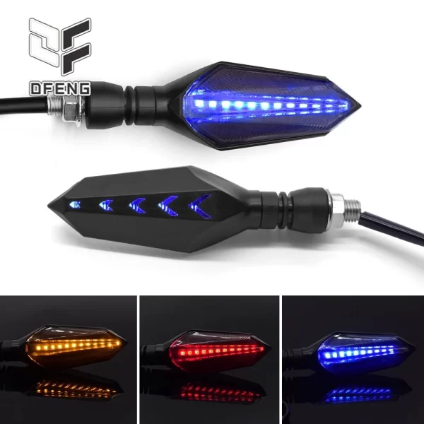1 Piscas Indicador Sequencial De Fluxo De 8mm Para Motocicleta Lâmpada De Sinalização De Giro LED