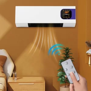 Refrigerador De Ar De Parede 2000W , Condicionado Com Controle Remoto , Aquecedor De Inverno , Multifuncional