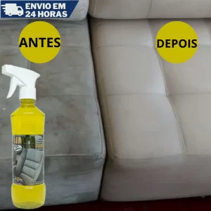 Limpa Estofado Spray Multiuso Perfumado Uso Residencial e Automotivo 500ML Bancos Carpetes Sofás