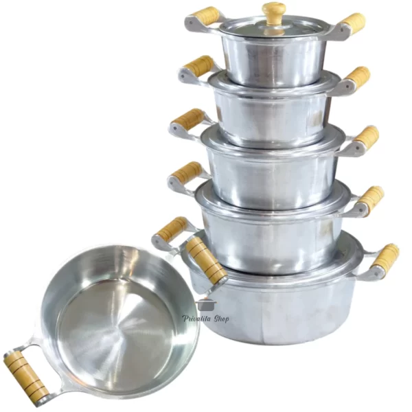 Jogo De 5 Panelas Caçarola de aluminio Fundido Cantinho Mineiro.