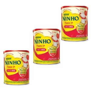 Kit 3 leite Ninho Fases 1+ - 400g cada