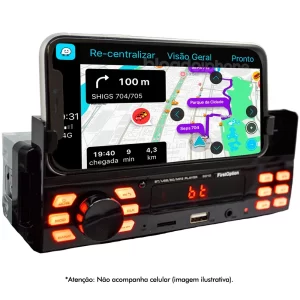 Mp3 Player 5010 Bluetooth Usb Sd com Suporte Celular First Option